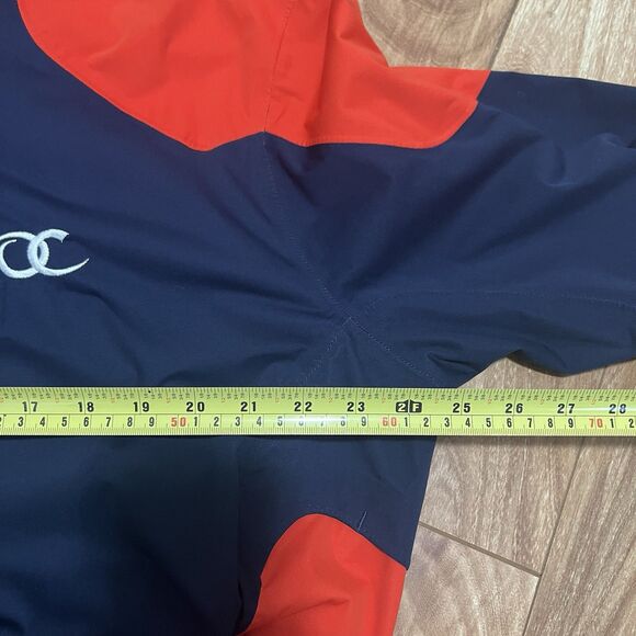 Ralph Lauren RLX Pullover Jacket Men XL Blue Orange Windbreaker Golf Performance - Picture 3 of 8